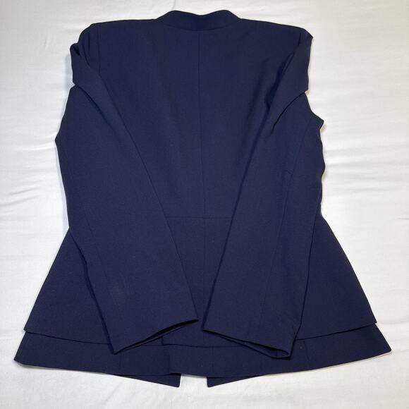 Antonio Melani Womens 8 Navy Blue 1 Button Layered Business Career Blazer EUC - Picture 14 of 15